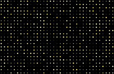 Night lights on dark background. The yellow flash. Vector illustration 