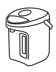 電気ポット模様(線画)