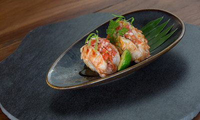 Balinese food - shrimp dish with vegetables