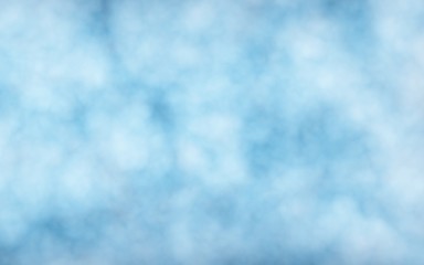 Background of abstract white color smoke isolated on blue color background. The wall of white fog. 3D illustration