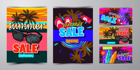 summer sale template banner