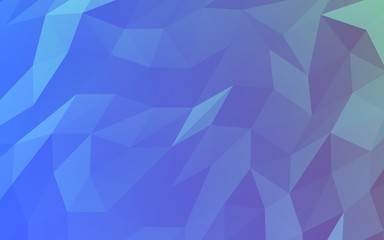 Obraz premium Abstract triangle geometrical blue background. Geometric origami style with gradient. 3D illustration