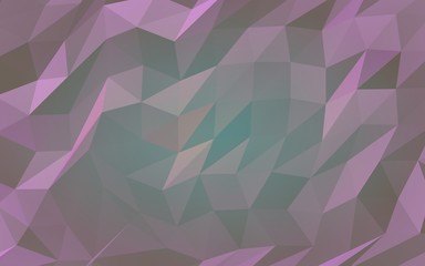 Abstract triangle geometrical purple background. Geometric origami style with gradient. 3D illustration