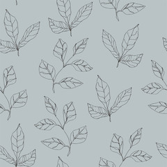 wild flowers vector pattern