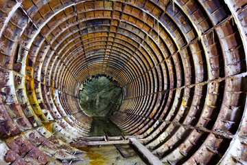 Abandoned subway tunnel