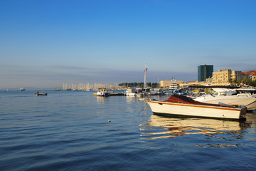 Fototapeta premium Matejuska harbour in Split,Croatia