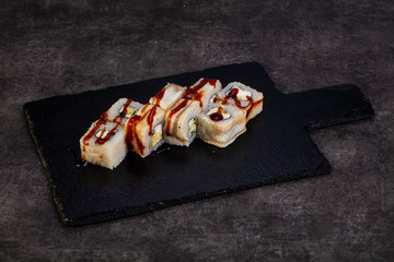 Japanese roll with eel
