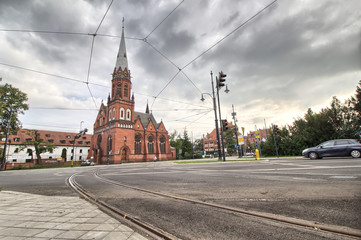 Kościół św. Szczepana w Toruniu – kościół parafii ewangelicko-augsburskiej - Toruń - Polska - obrazy, fototapety, plakaty