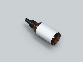 Dropper Bottle Mock-Up - Blank Label
