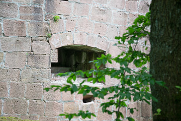 Details of the castle Breuberg in the country Hessen Germany