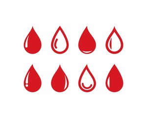 Blood logo icon vector