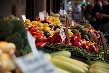 Vegetables at outdoor market