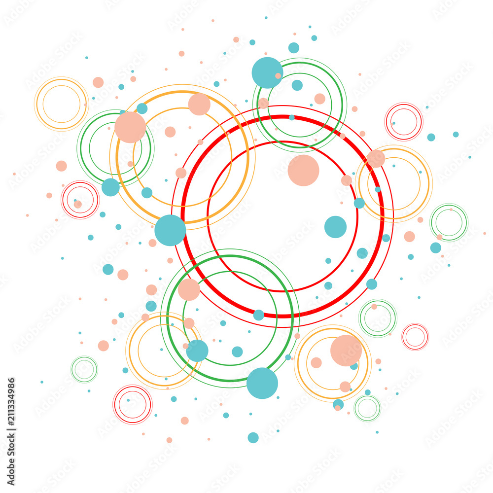 Wall mural vector abstract background in the concept of geometry.