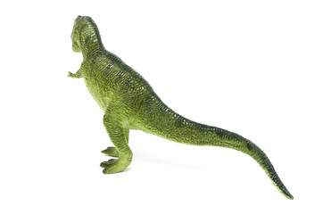 Plastic Green Tyrannosaurus Rex Dinosaur Toy (Back)