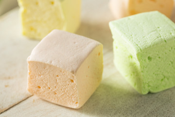 Homemade Square Fruity Colorful Marshmallows