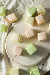 Homemade Square Fruity Colorful Marshmallows