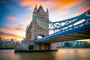 Fototapeta na wymiar Tower Bridge at sunrise, London, UK