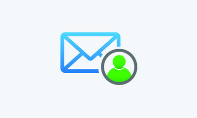 message user vector icon