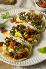 Homemade Chorizo Breakfast Tacos