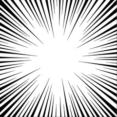 Obraz premium vector of comic radial speed lines