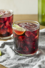 Alcoholic Red Wine and Cola Cocktail