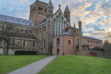 Fototapeta premium Cathedral and Abbey Church of Saint Alban in St.Albans, UK