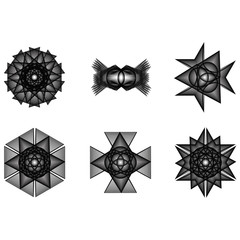 Geometry minimalistic artwork poster with simple shape and figure