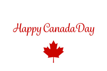 Vector image to celebrate Canada Day
