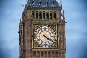 Fototapeta na wymiar Big Ben clock closeup view. London. England