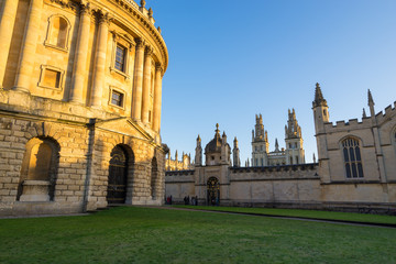 Fototapeta premium Science library at Radcliffe square in Oxford,England