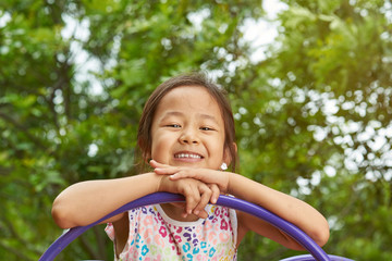 Fototapeta premium Cute portrait of asian girl