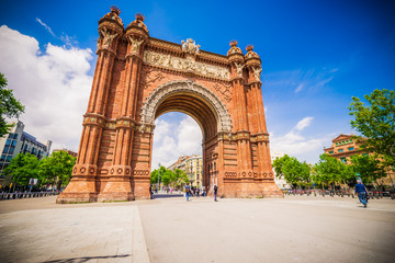 Fototapeta na wymiar Triumph Arch of Barcelona, Spain