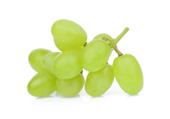 green grape isolated on white background