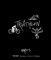 스포츠 포스터 / 손으로 그린 스포츠 그림