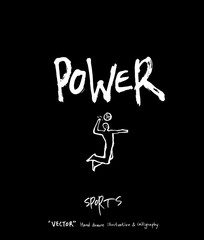 스포츠 포스터 / 손으로 그린 스포츠 그림