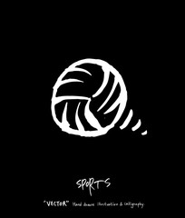 스포츠 포스터 / 손으로 그린 스포츠 그림