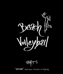 Obraz premium 스포츠 포스터 / 손으로 그린 스포츠 그림