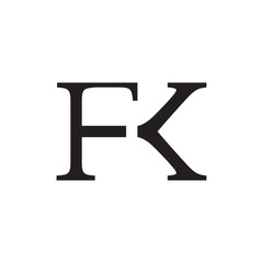 FK logo letter vector design
