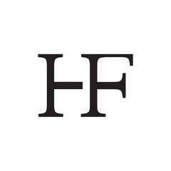 HF logo letter design