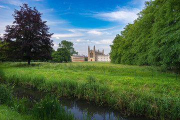 Fototapeta na wymiar Famous scenery of Cambridge city in England, UK