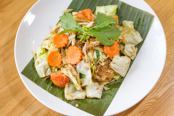 Silver noodle stir fried