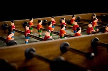 Table football is a toy for the skills, speed and cunning