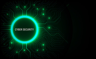 Abstract technology background. Cyber security concept. Digital circuit board vector illustration.