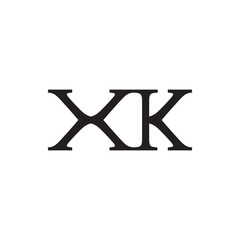 Fototapeta premium XK logo letter design