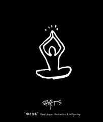 스포츠 포스터 / 손으로 그린 스포츠 그림