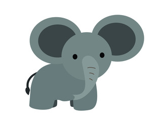 Elephant cute for kid illustration vector