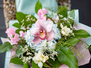 nice bouquet in the hands