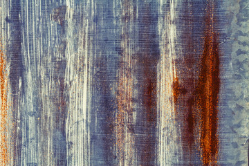 Rusted galvanized iron plate