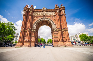 Fototapeta na wymiar Triumph Arch of Barcelona, Spain