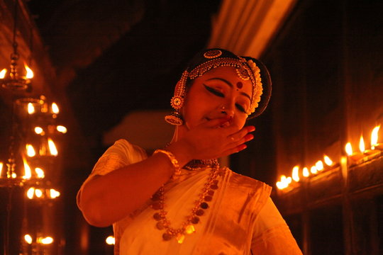 mohiniyattam or dance of the enchantress is the classical dance form of kerala,distinct for the graceful body movements